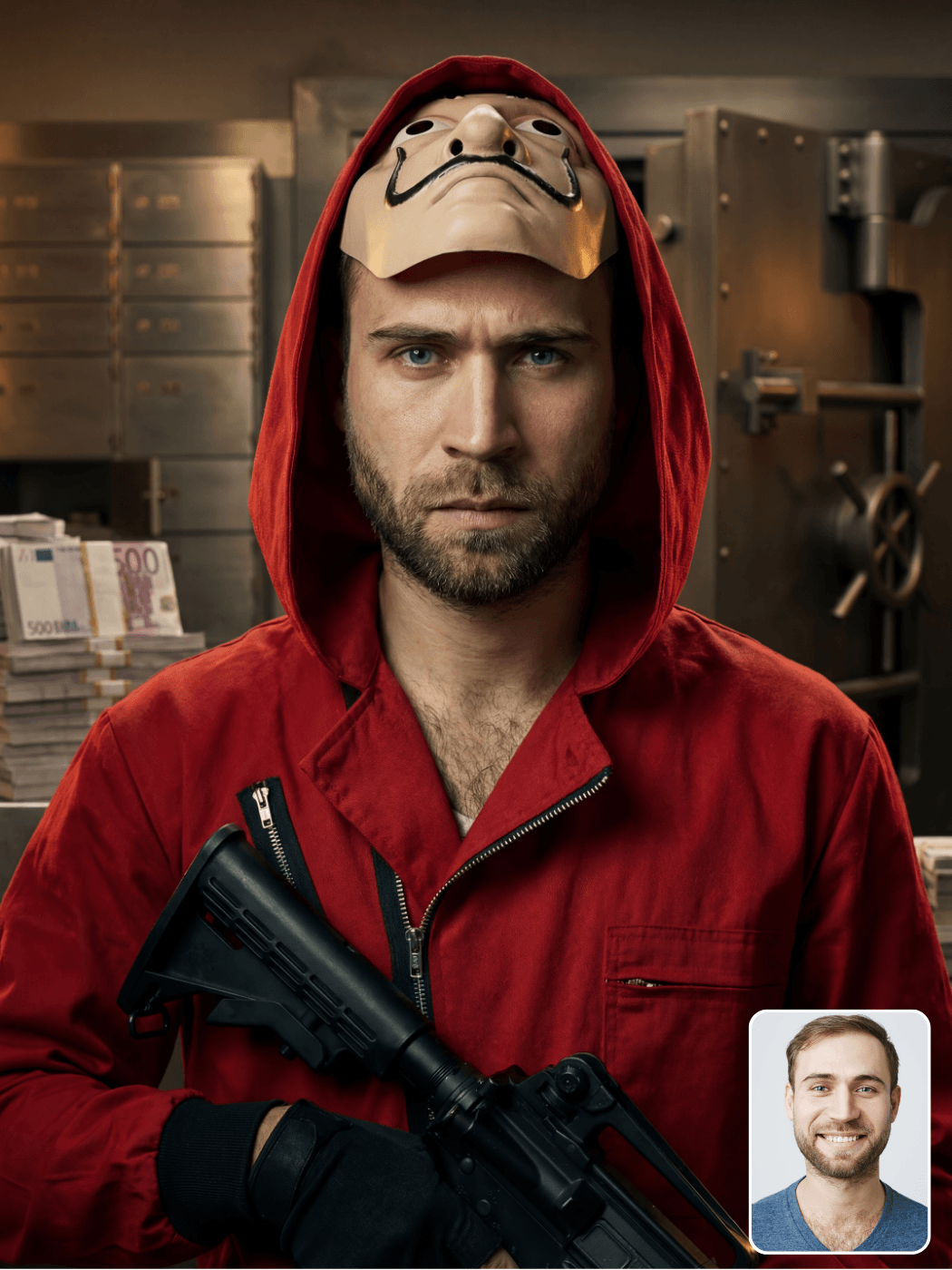 La casa de papel portrait from Photo
