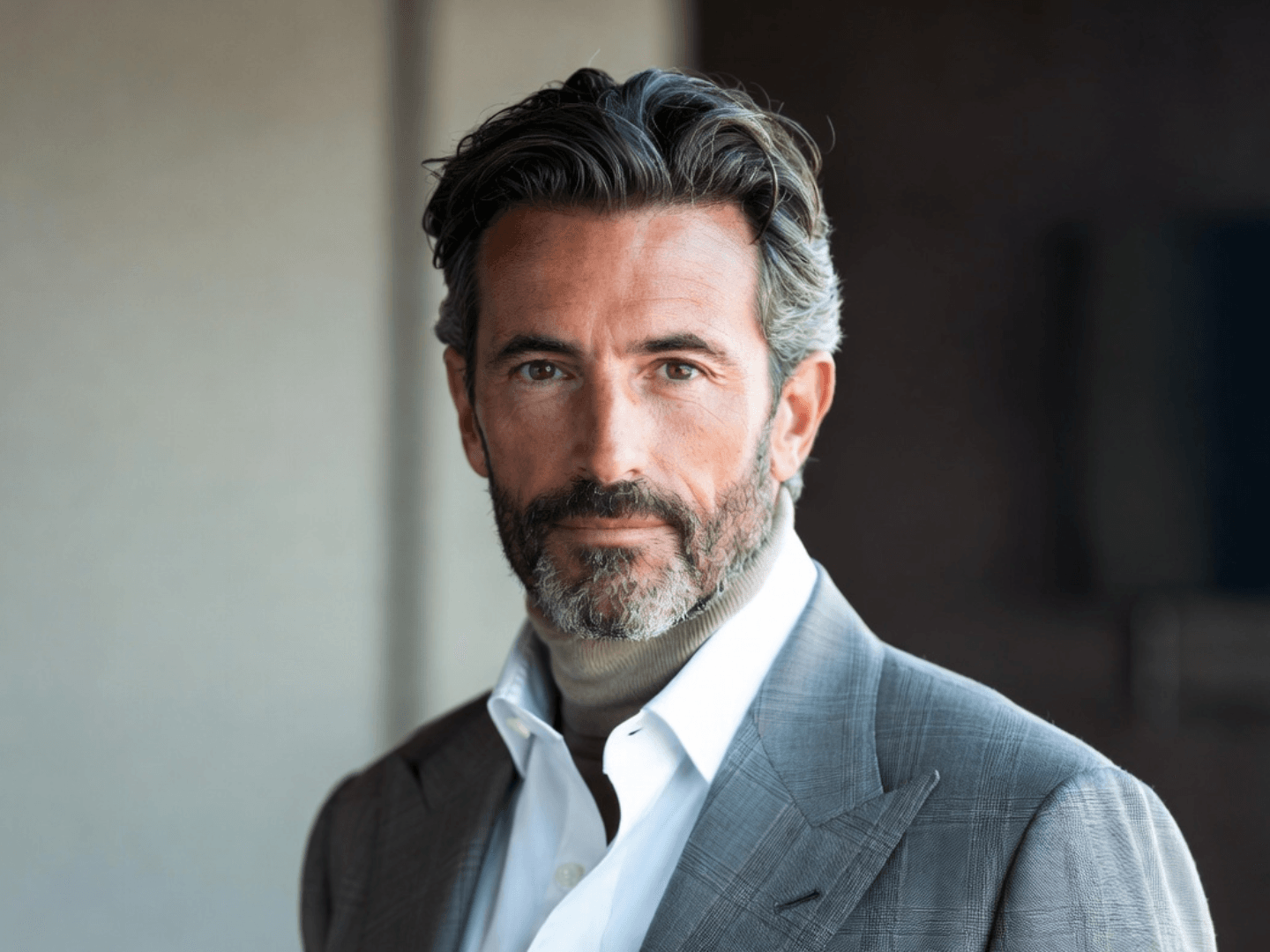 Professional quiet luxury executive headshot
