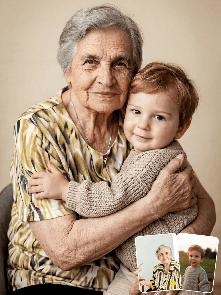 Merge Photos Realistic Family Portrait