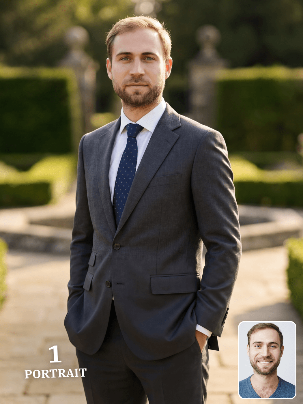 Custom Old Money Portraits for Men
