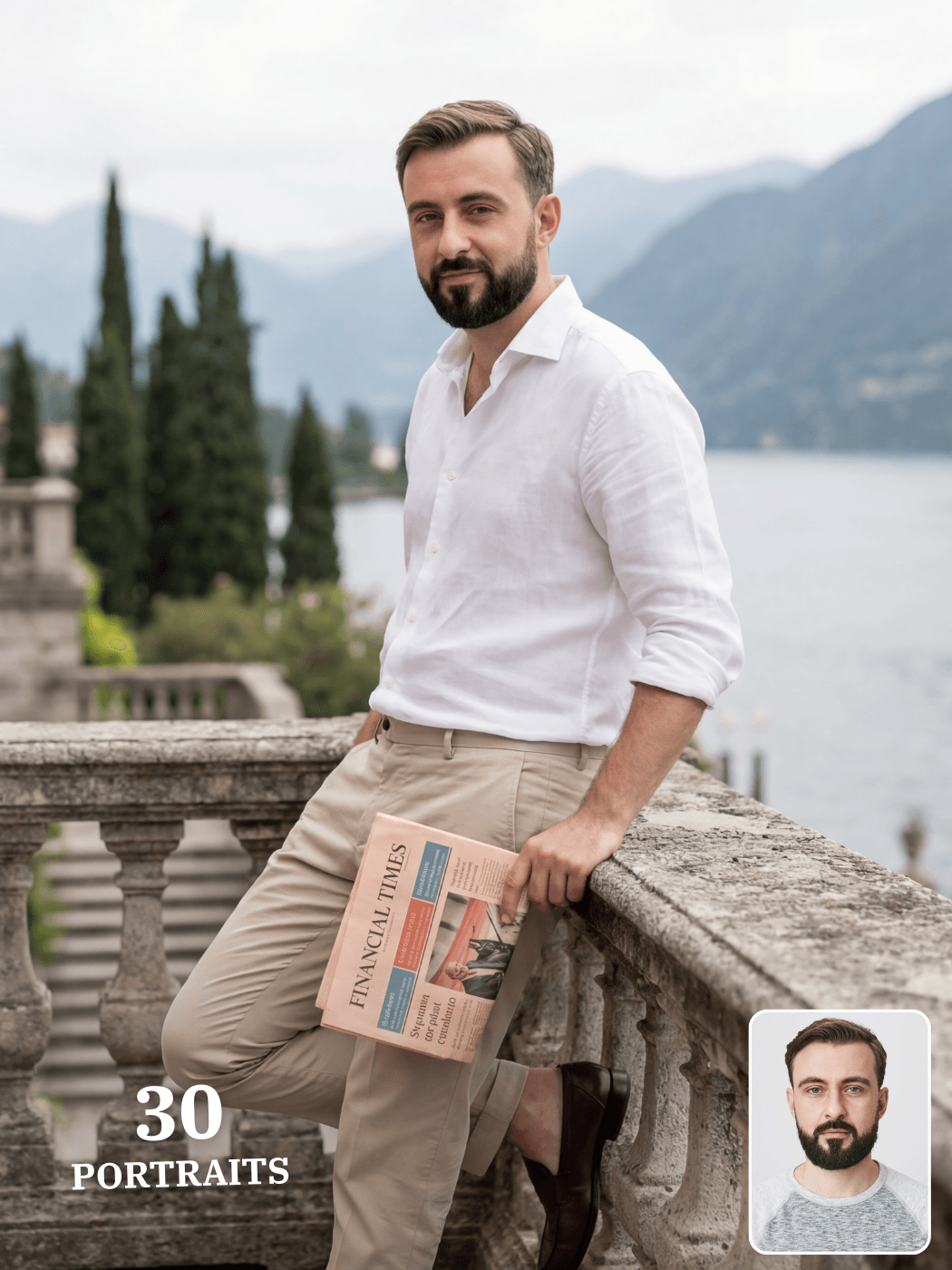 Custom Old Money Portraits for Men