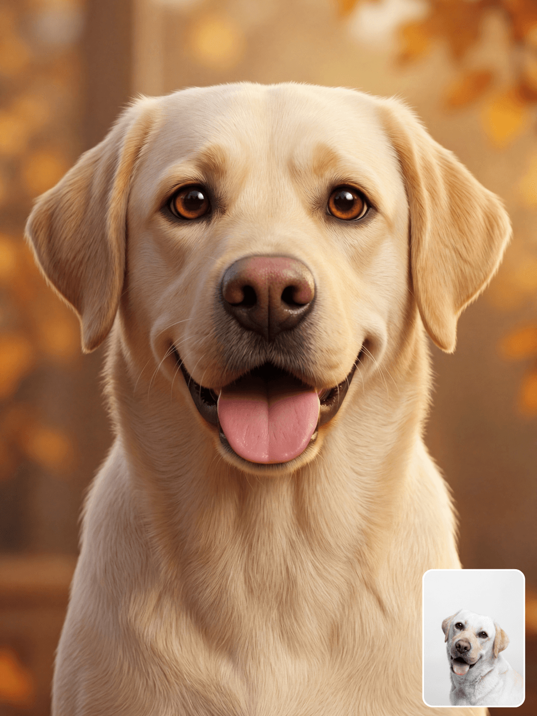 Custom Pixar-Inspired 3D Pet Portrait from Photo