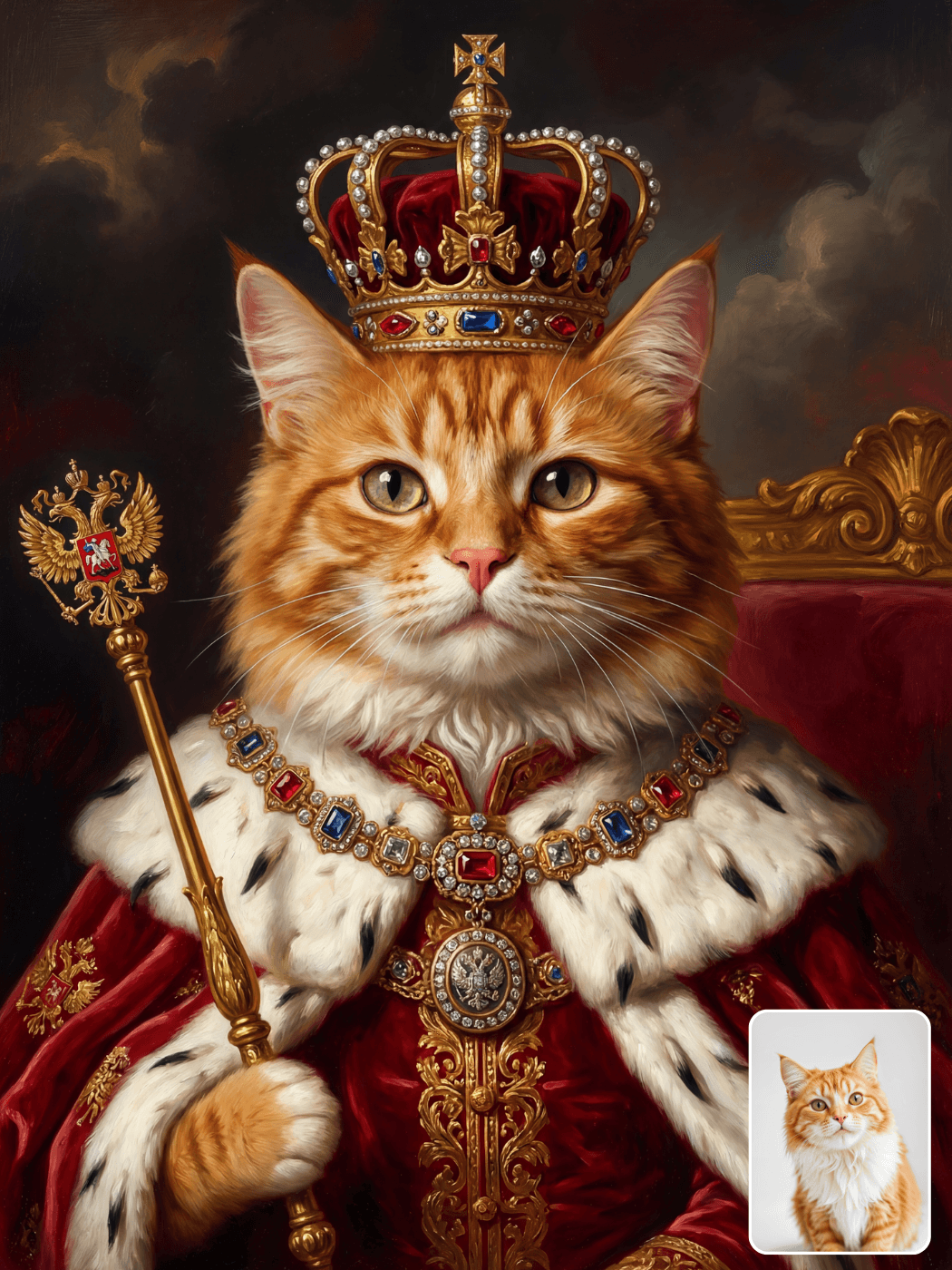 Custom Royal Pet Portrait